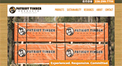 Desktop Screenshot of patriottimber.com