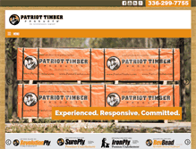 Tablet Screenshot of patriottimber.com